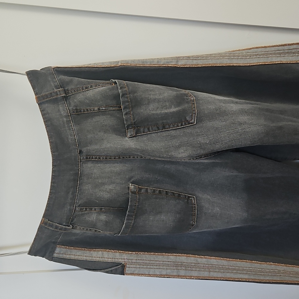 Sandra Weil Charcoal Denim Pants - Picture 5 of 5